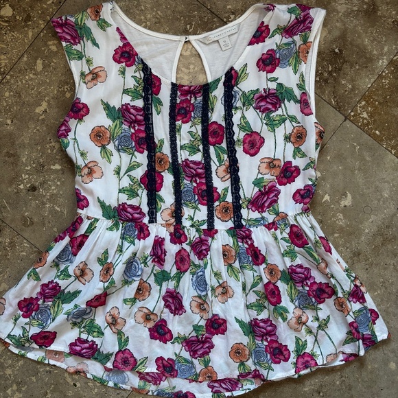 Peplum floral top Lauren Conrad - Picture 1 of 5